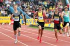 Jack Green beat Robert Tobin in the 400 metres, 2012 Samsung Diamond League, Crystal Palace, London.